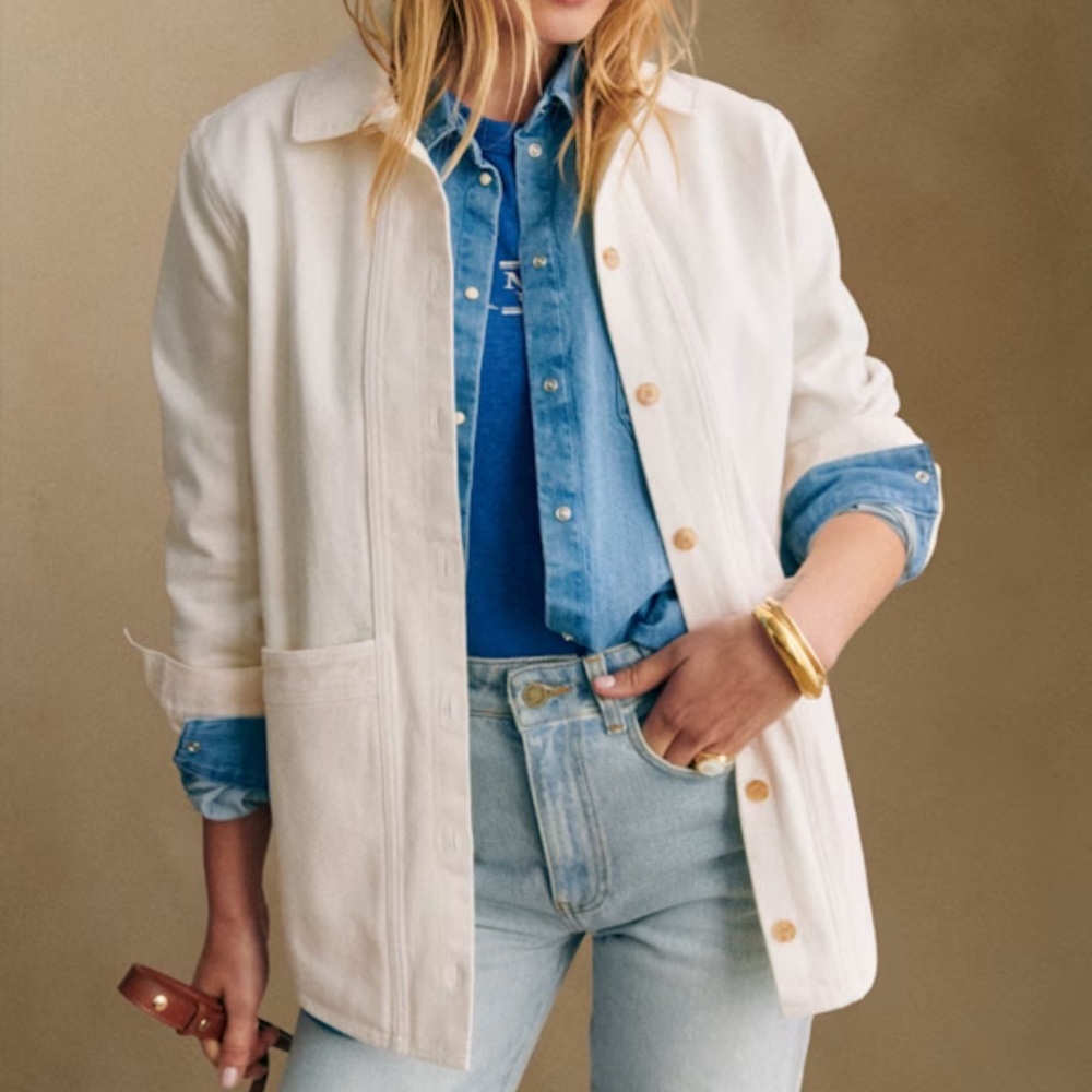 Sezane Will Jacket in Ecru NWT